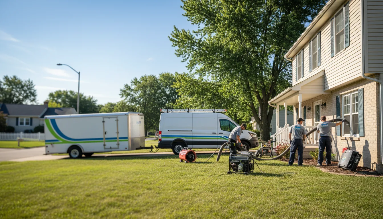 Flooded Basement Restoration And Cleanup With Repair in Waynetown, IN near me